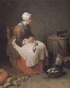 Jean Baptiste Simeon Chardin Exhausted radish skin s mother France oil painting artist